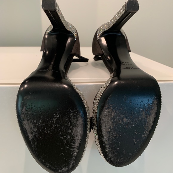 Black heels with crystal heel and sole - Picture 6 of 7